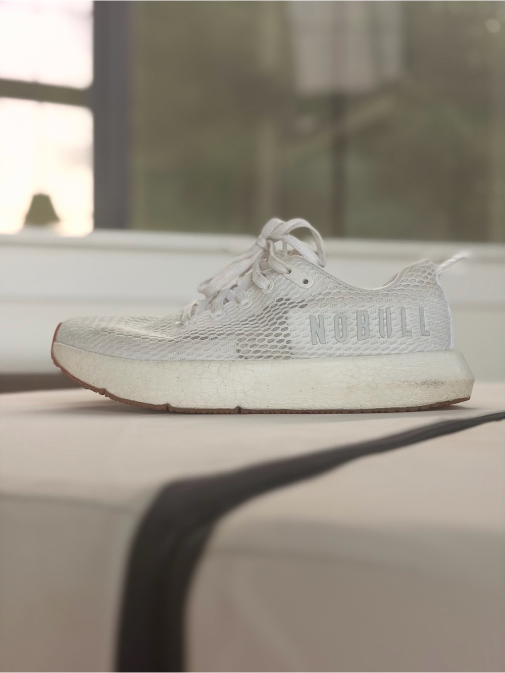 NOBULL White Mesh Athletic Shoe